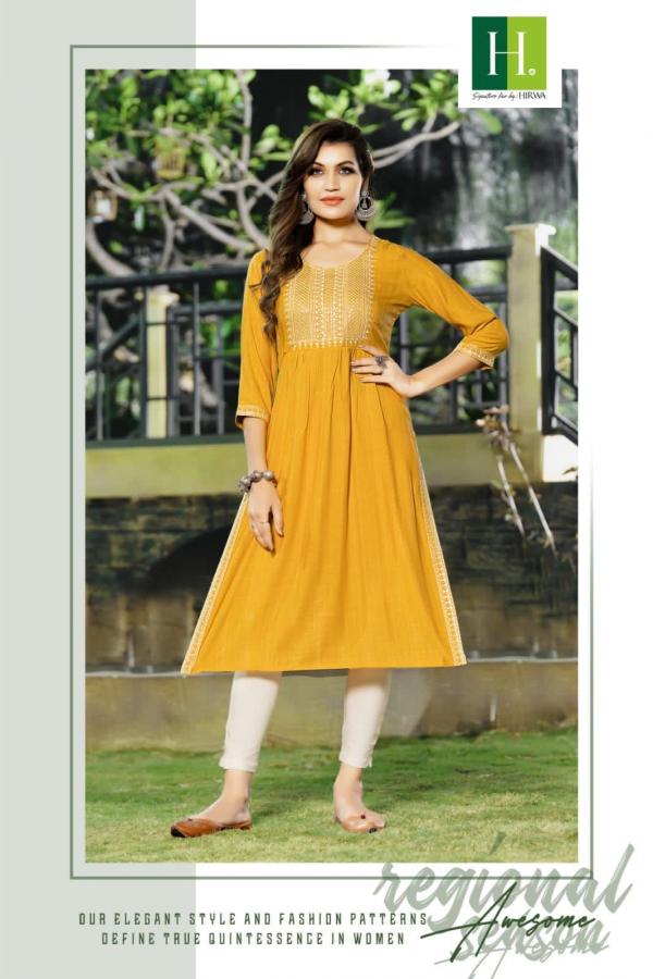 Hirwa Naira Fancy Festive Viscose Designer Kurti Collection